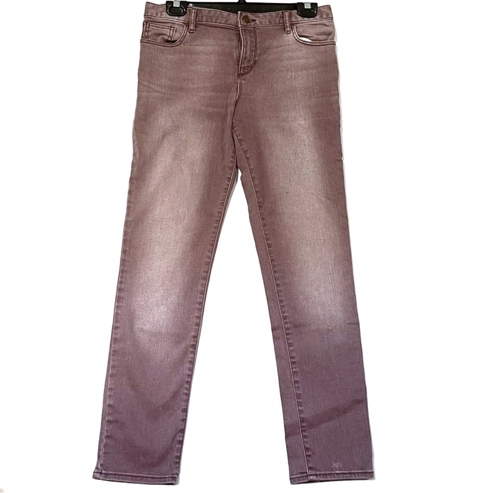 Gap Kids Purple Jeans Girls Size 14 Large Super Skinny Faded Wash Preppy School